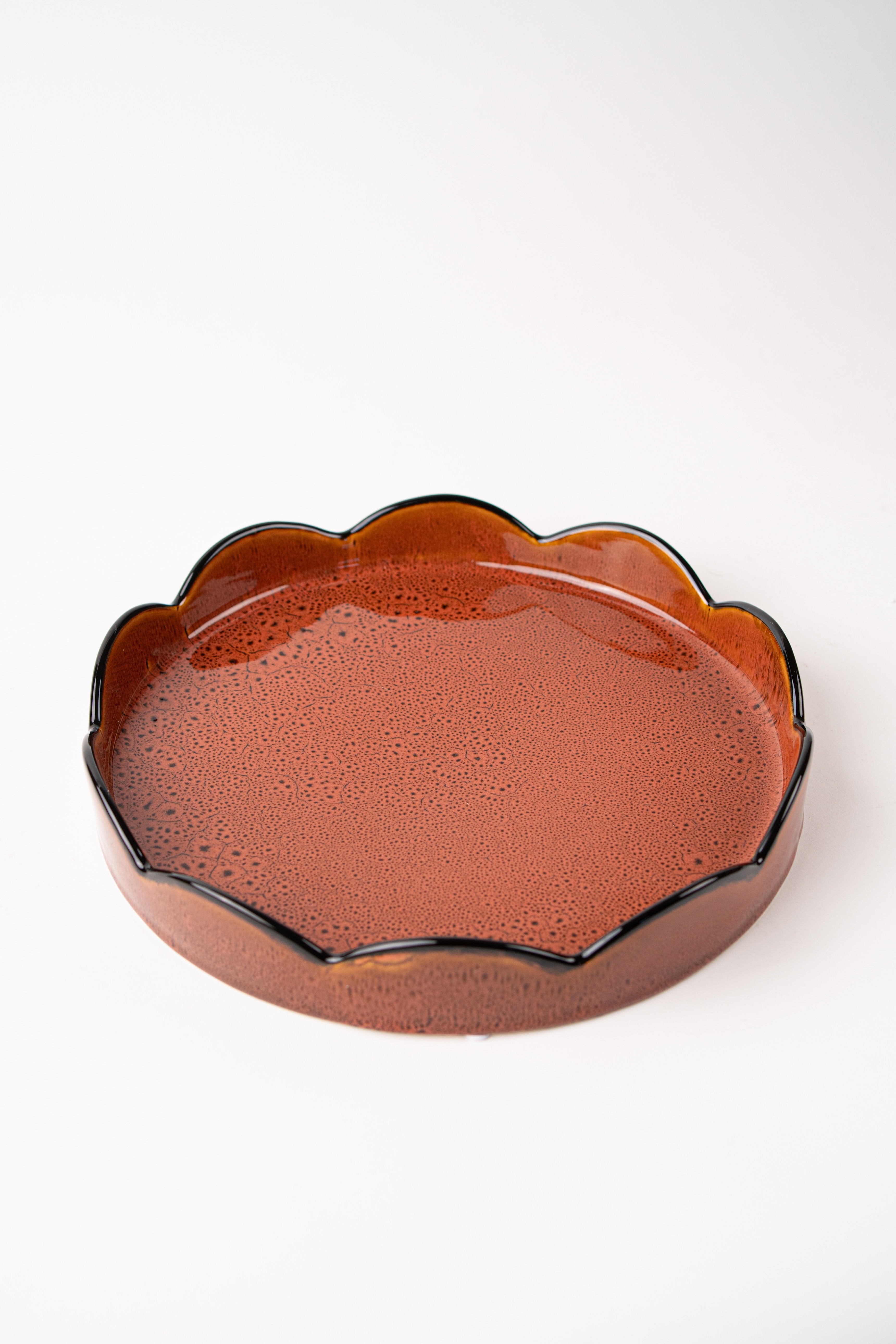 ROUND RED TRAY