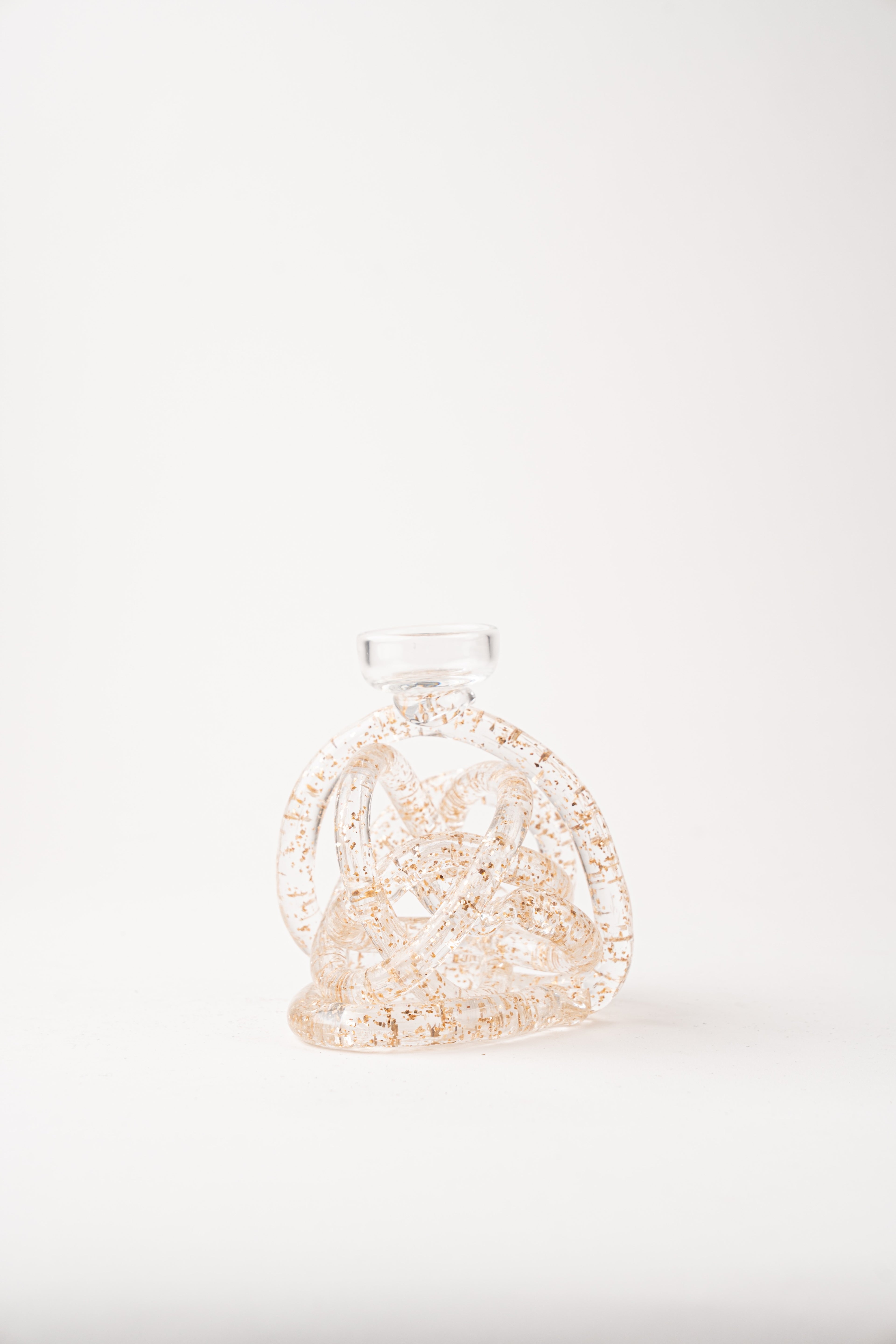 KNOT BALL CANDLE HOLDER - TALL