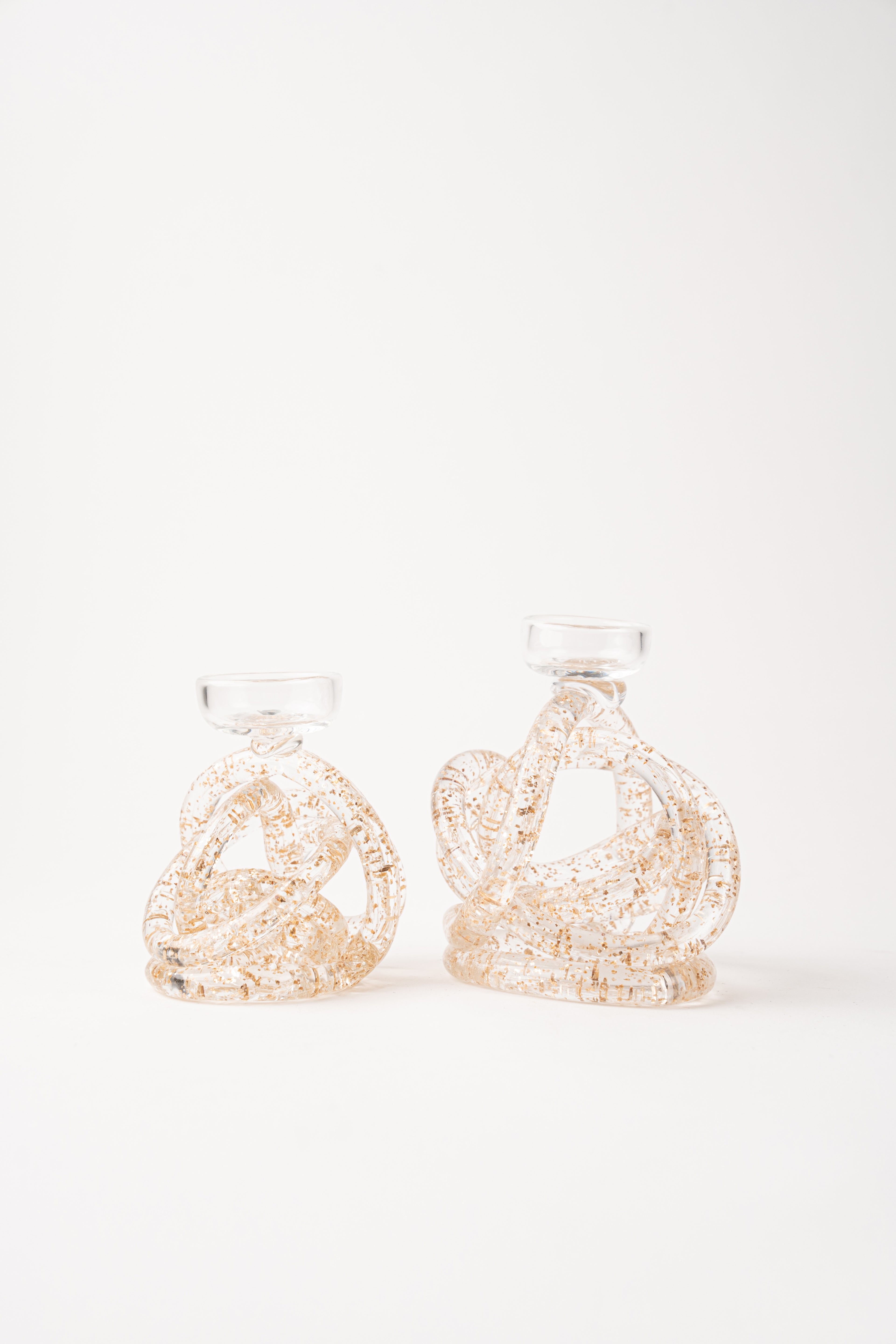 KNOT BALL CANDLE HOLDER - TALL
