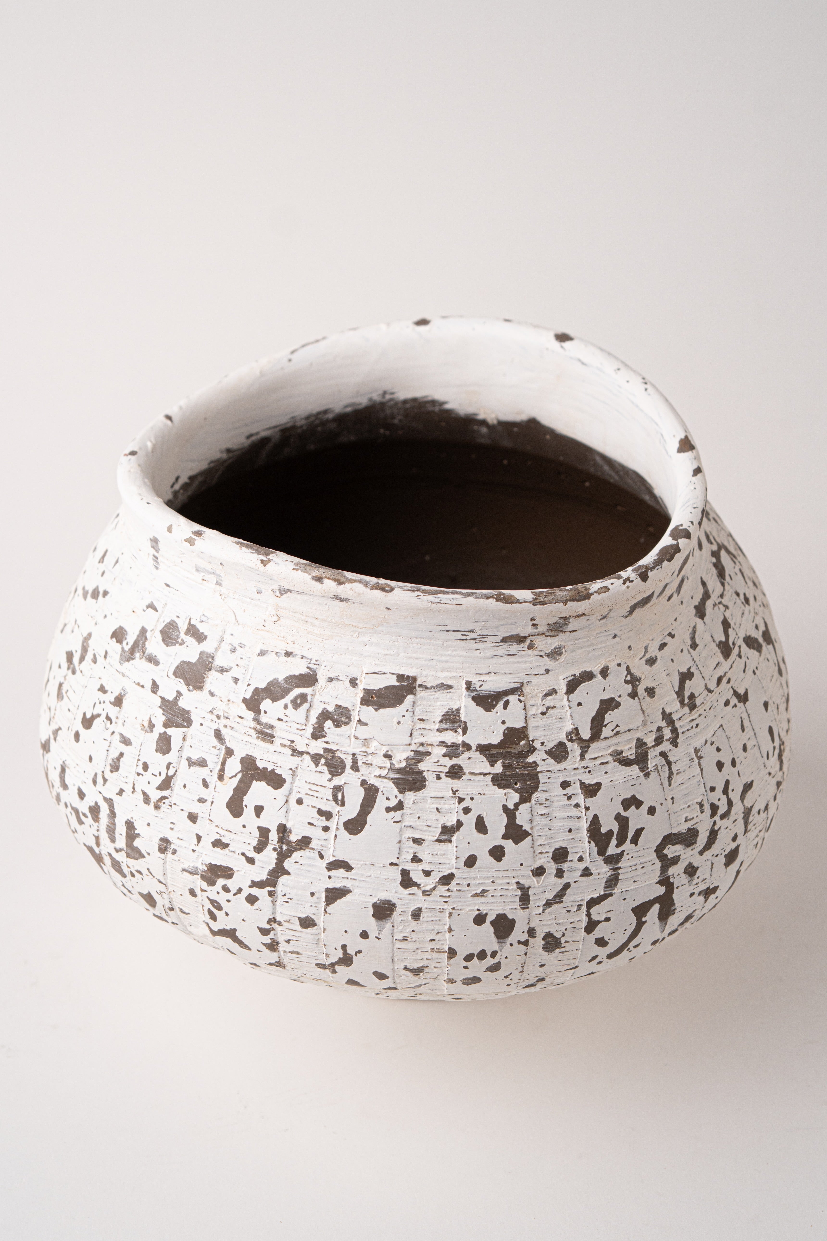 MOTTLED PLAID VASE - SMALL