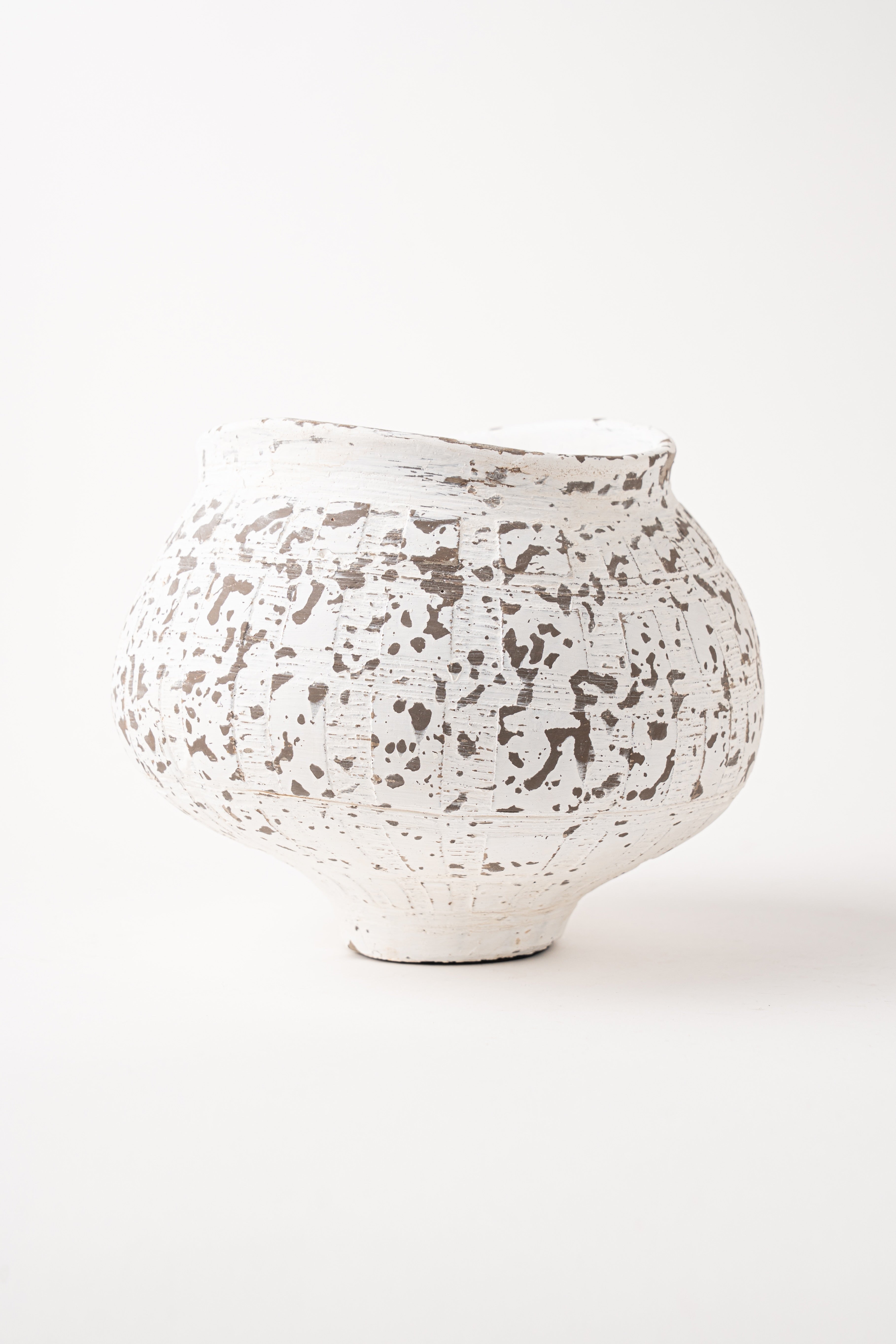 MOTTLED PLAID VASE - BIG