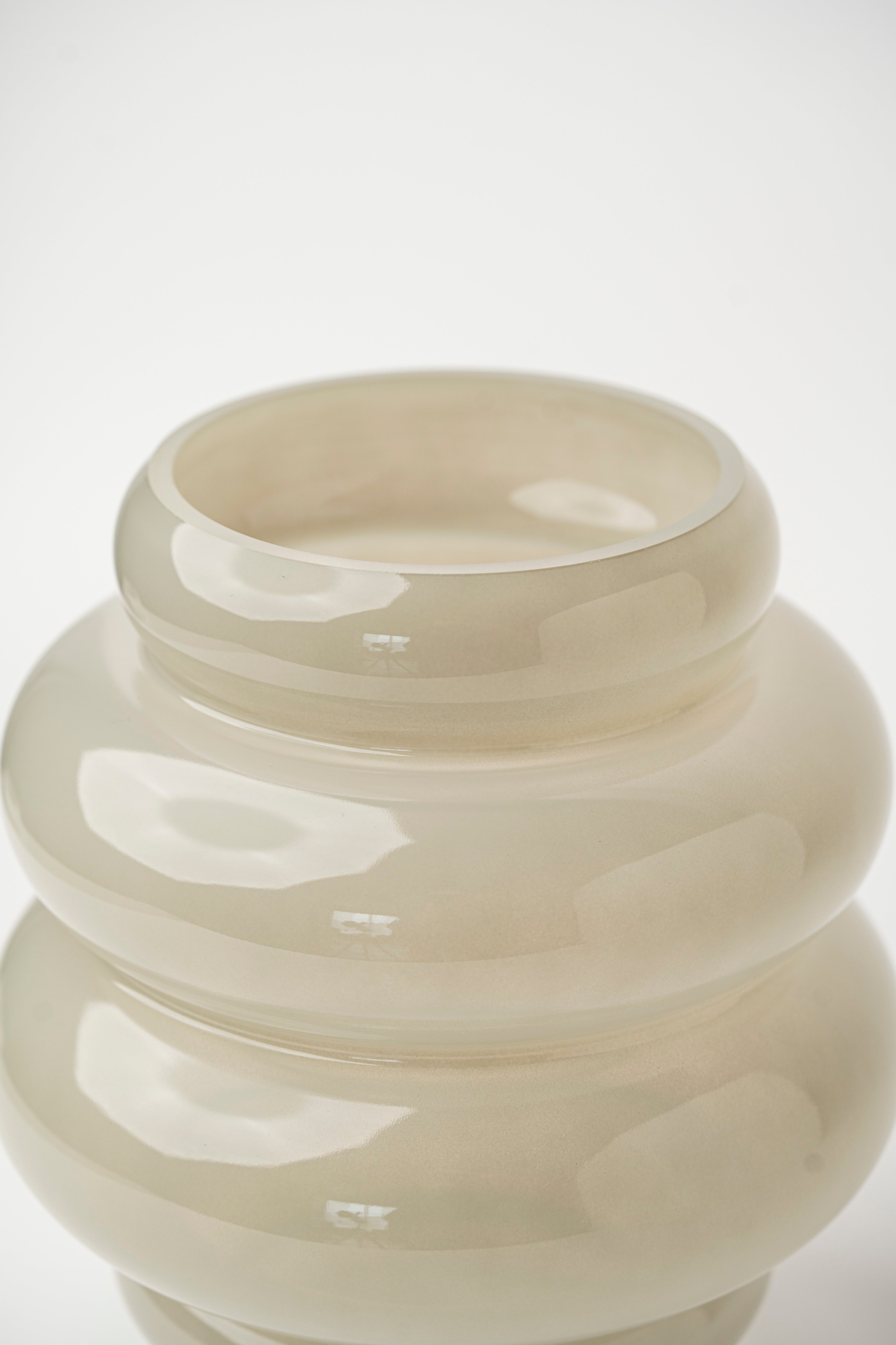 MULTI-CIRCLE VASE - LIGHT GRAY LARGE