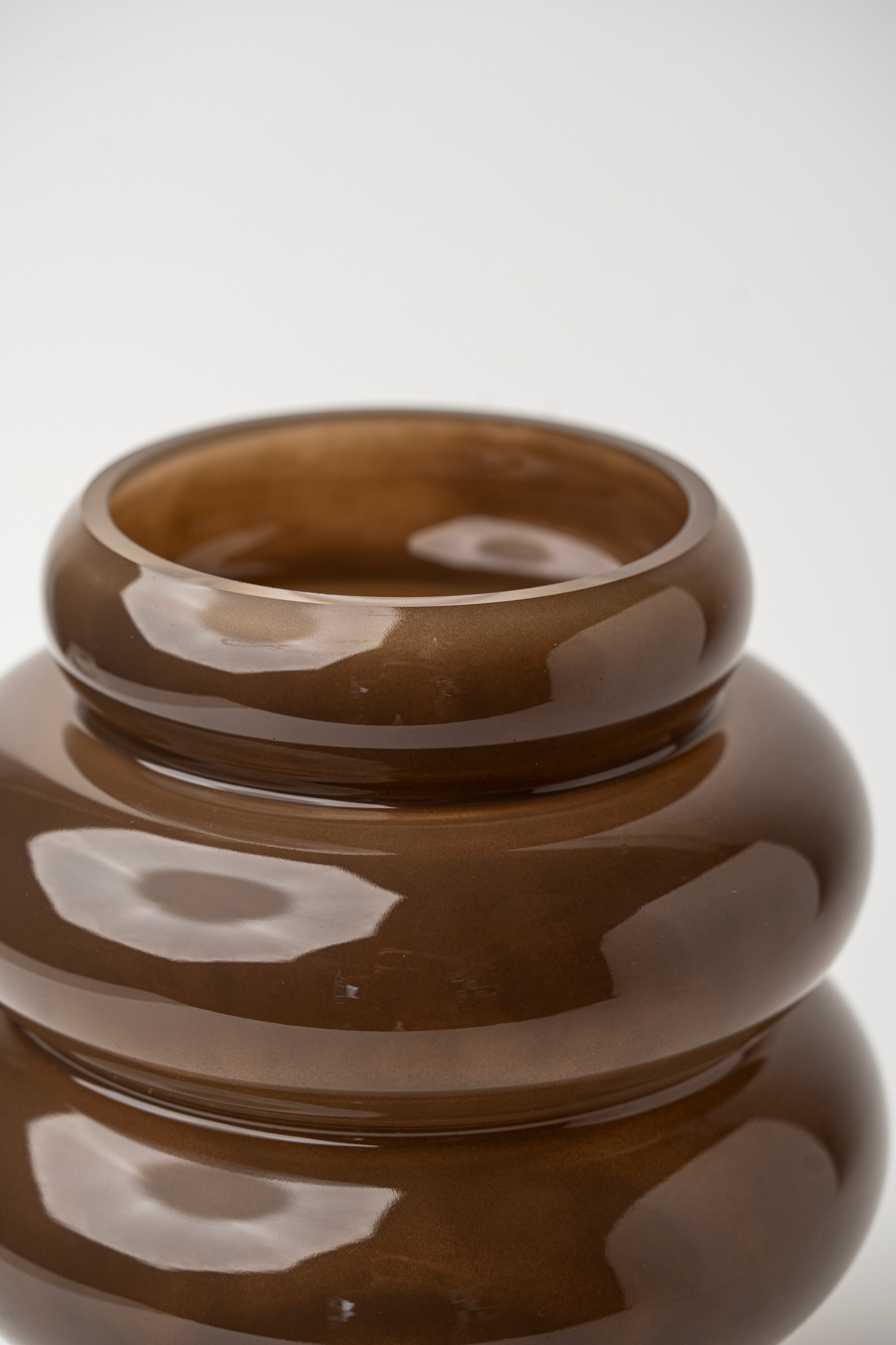 MULTICIRCLE VASE - LIGHT BOWN LARGE