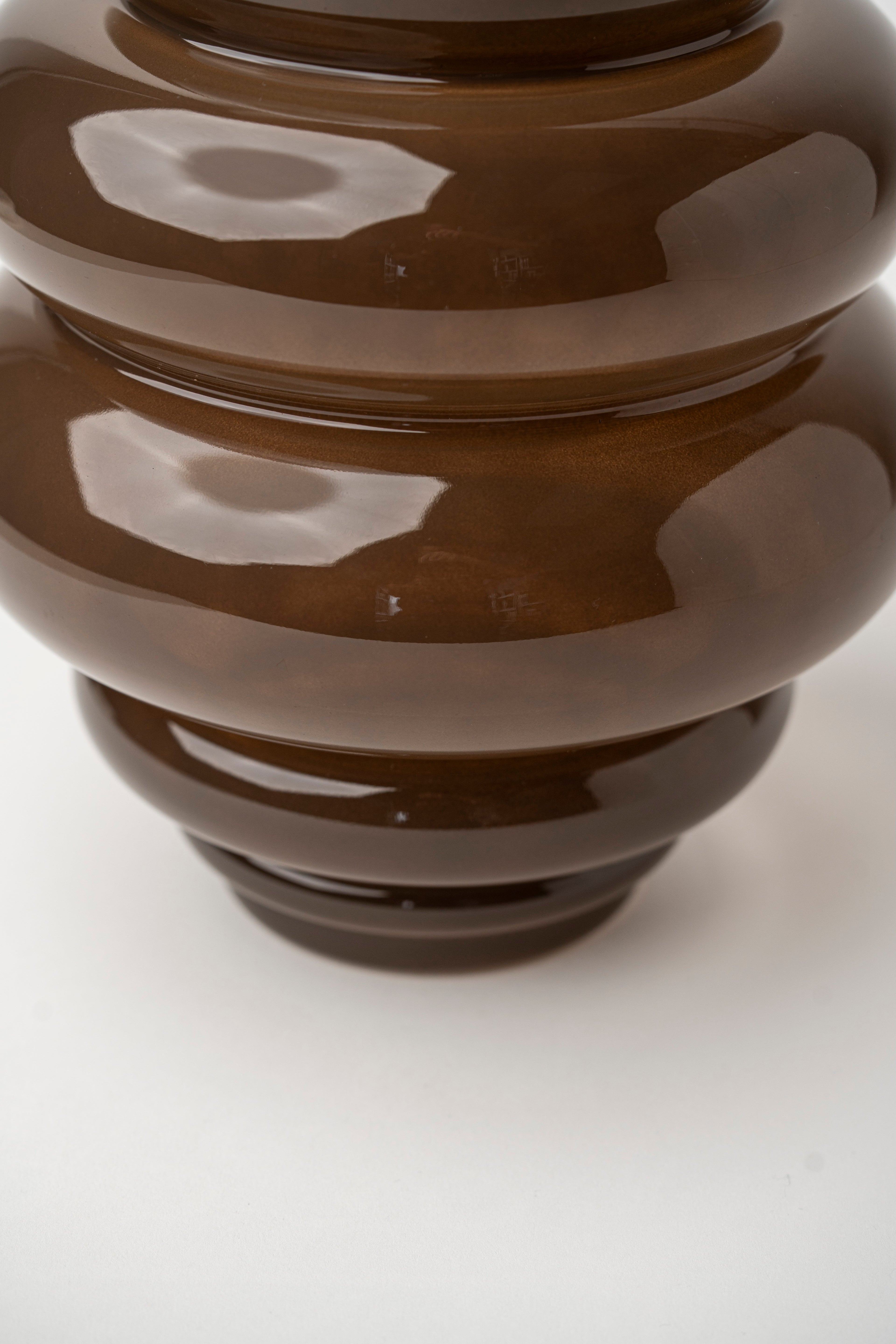 MULTICIRCLE VASE - LIGHT BOWN LARGE