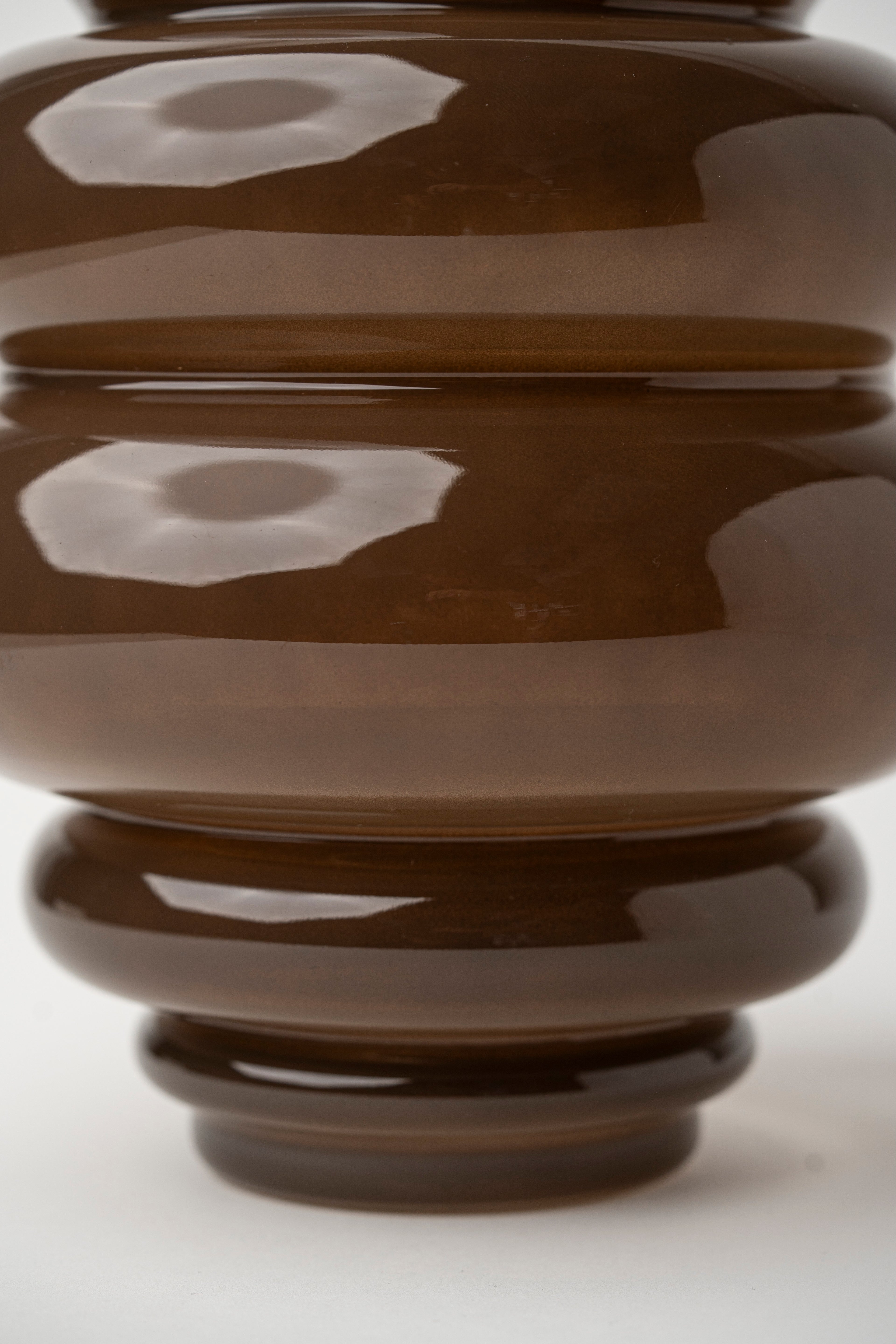 MULTICIRCLE VASE - LIGHT BOWN LARGE
