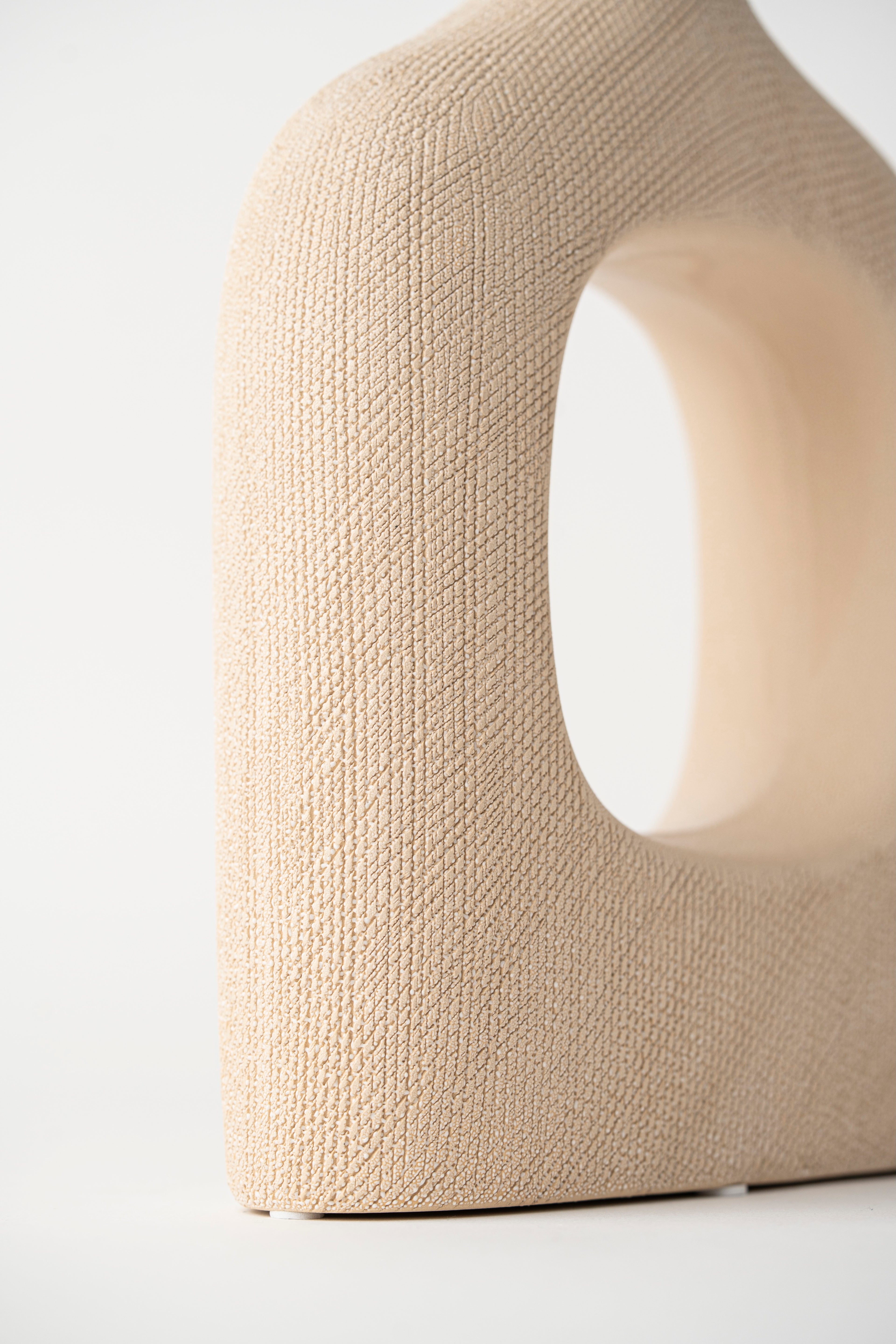 EYE AND LONG NECK CERAMIC VASE - TALL