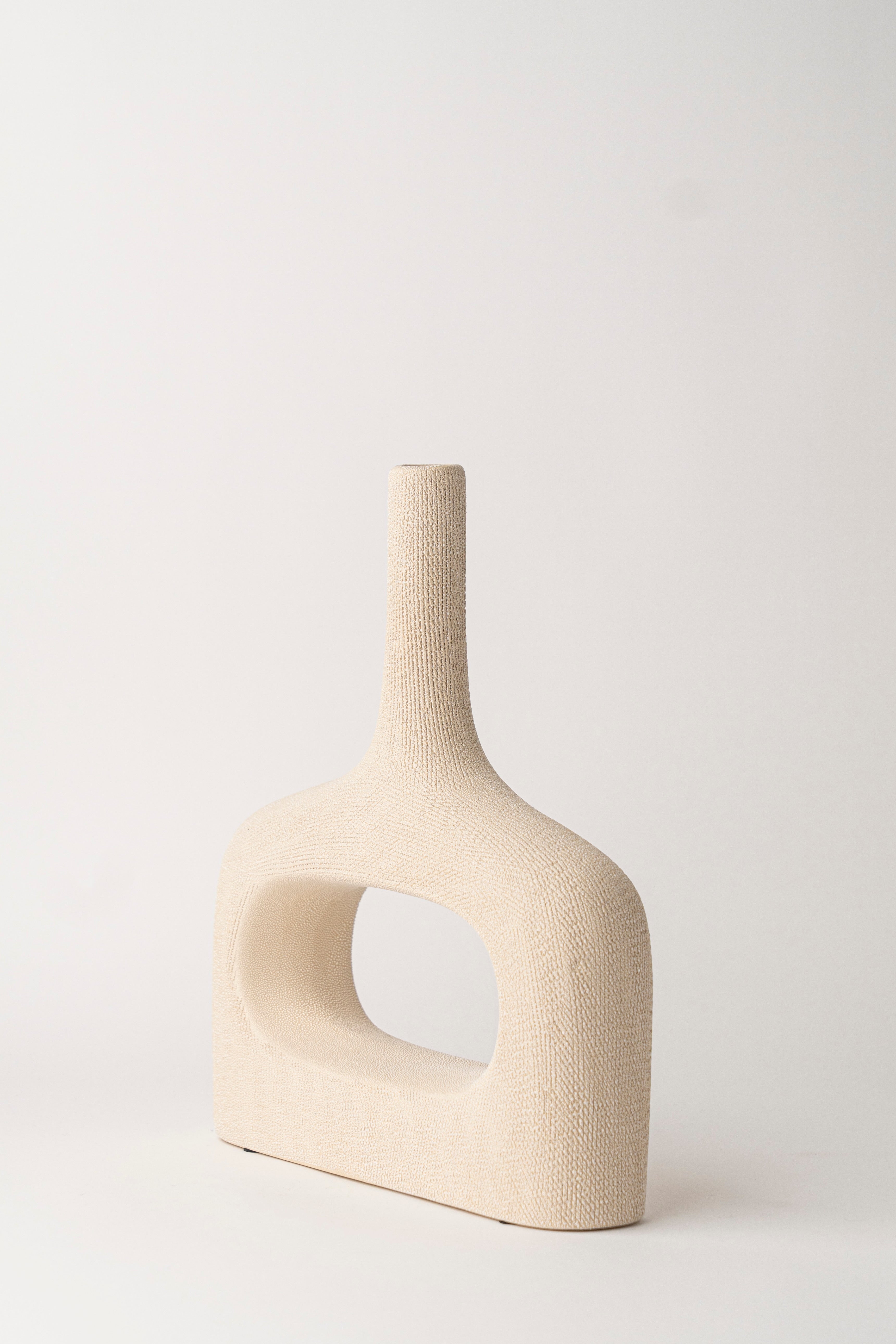 EYE AND LONG NECK CERAMIC VASE - SHORT