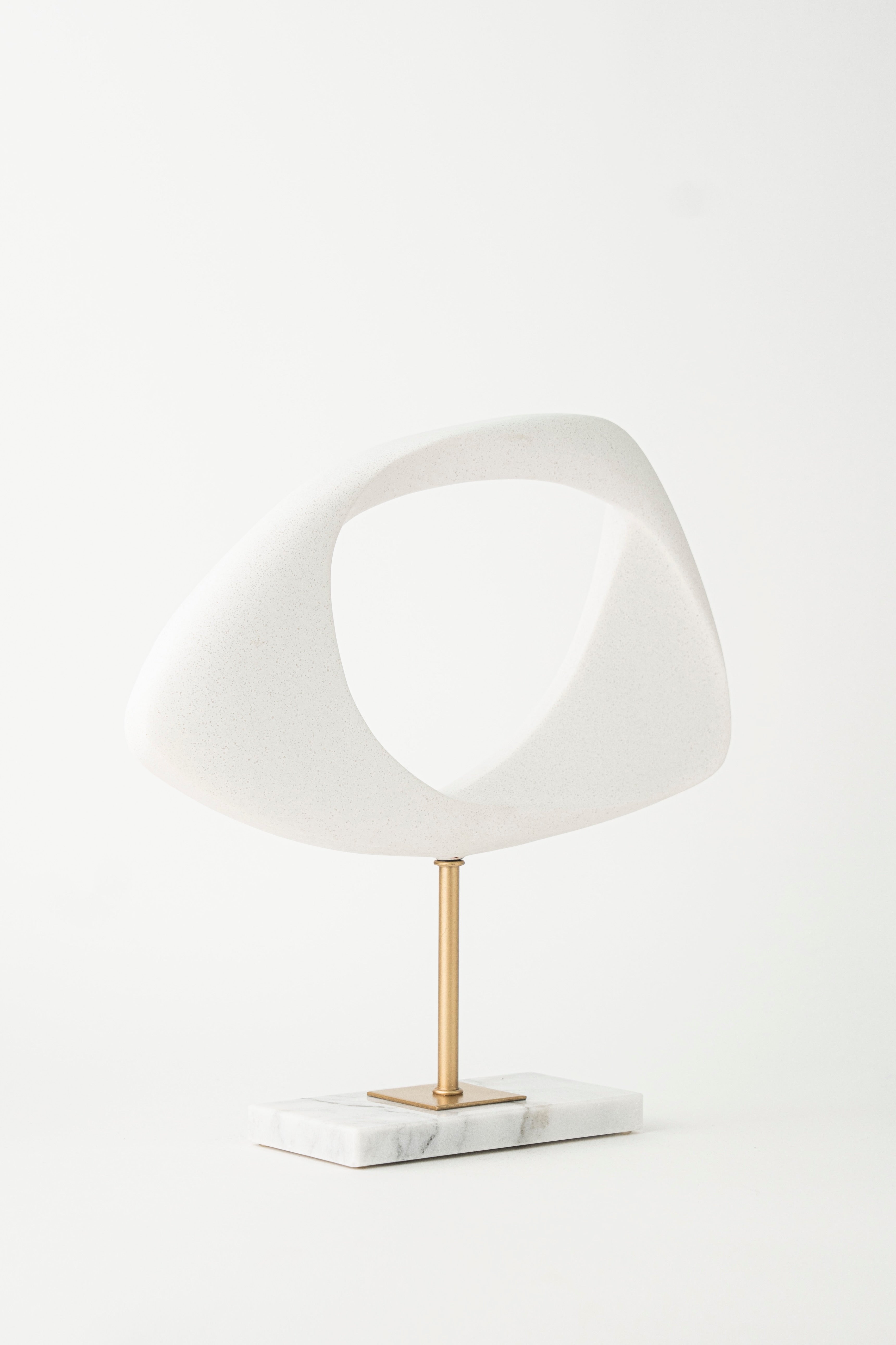 WHITE LEAF ORNAMENT - SHORT