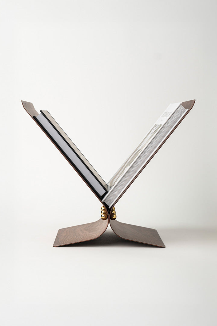 MAGAZINE / BOOK RACK - STREAMLINE WOOD GRAIN