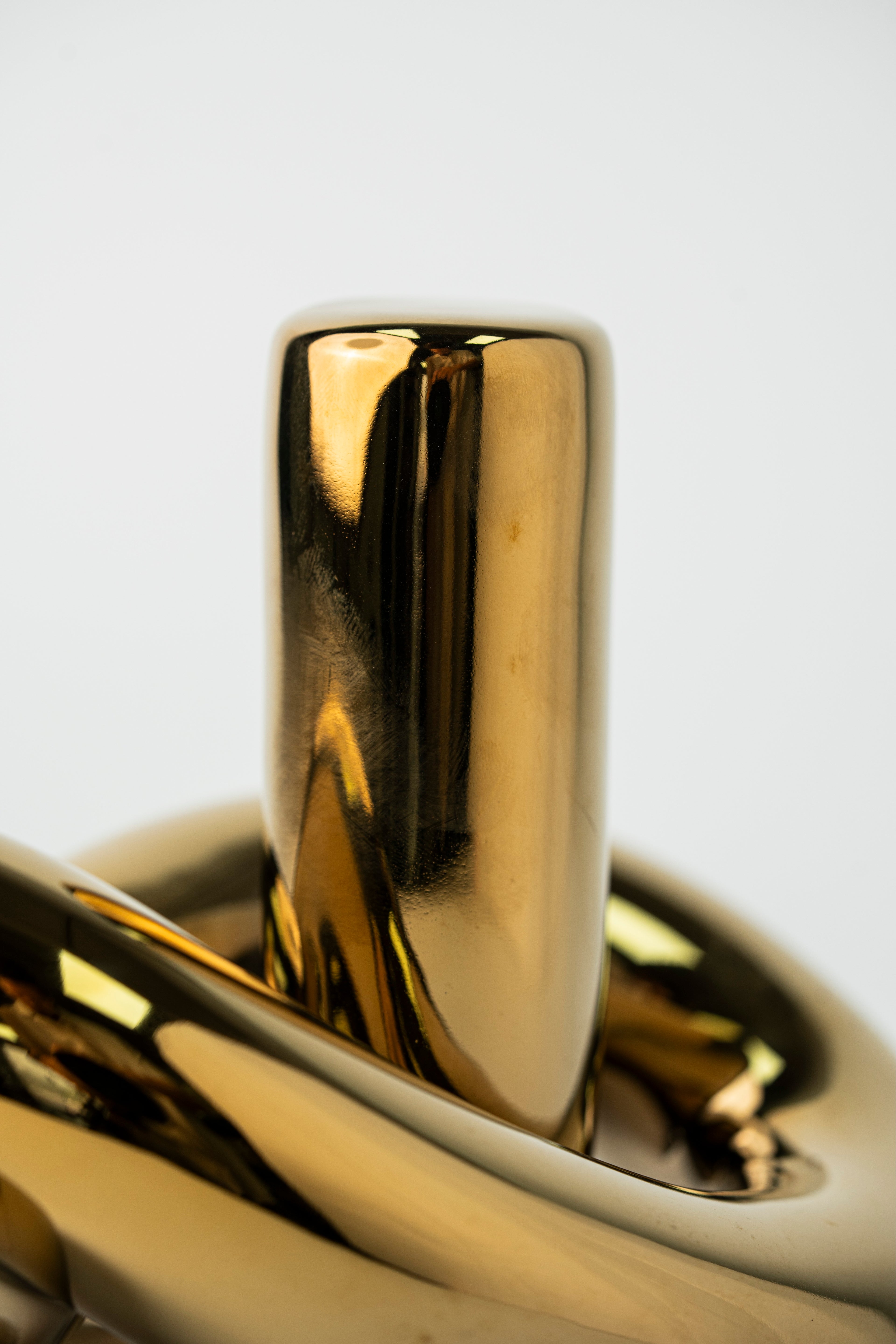 TREE KNOT ORNAMENT - GLOSSY GOLD