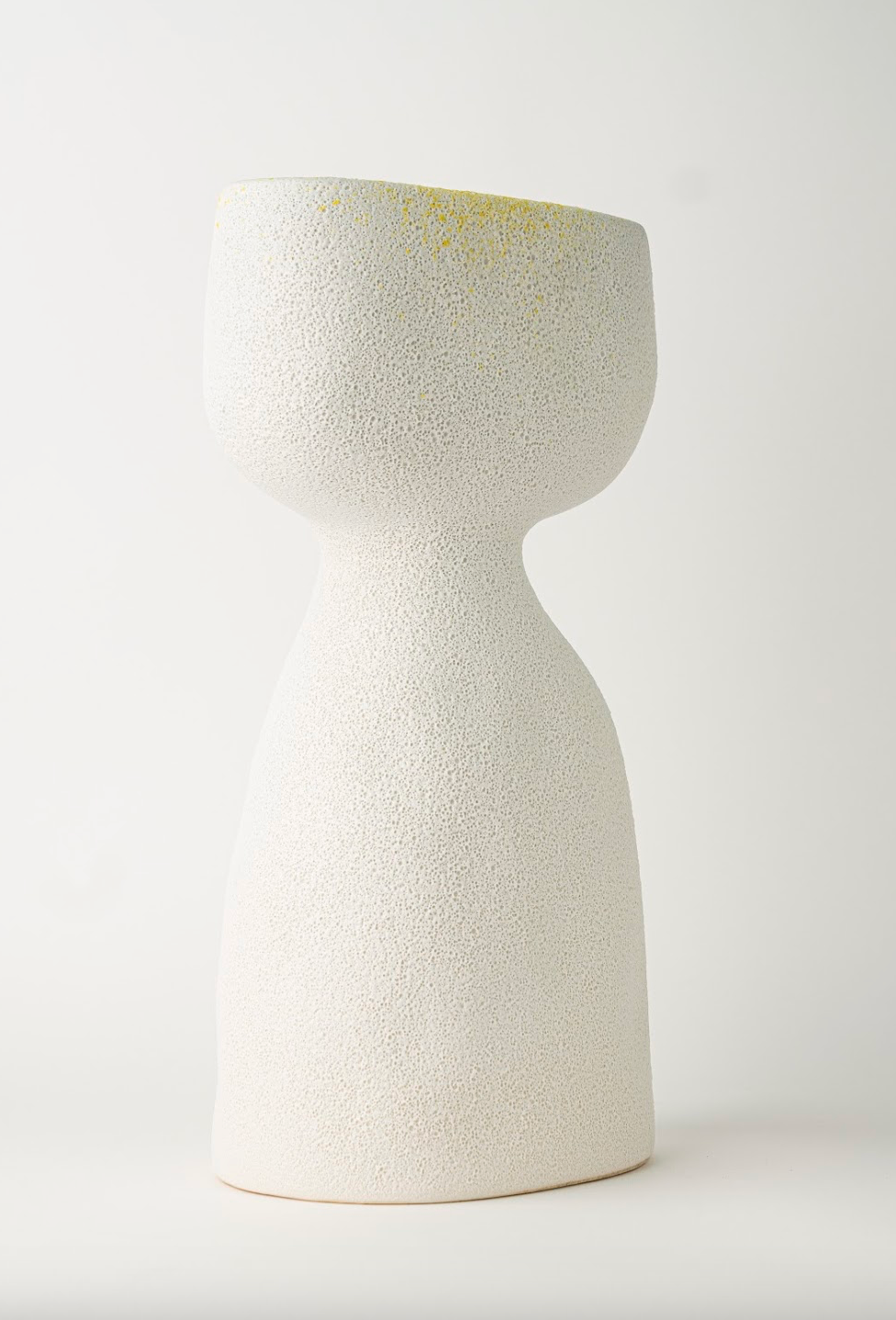 WIDE-OPENED MOUTH CERAMIC VASE - TALL