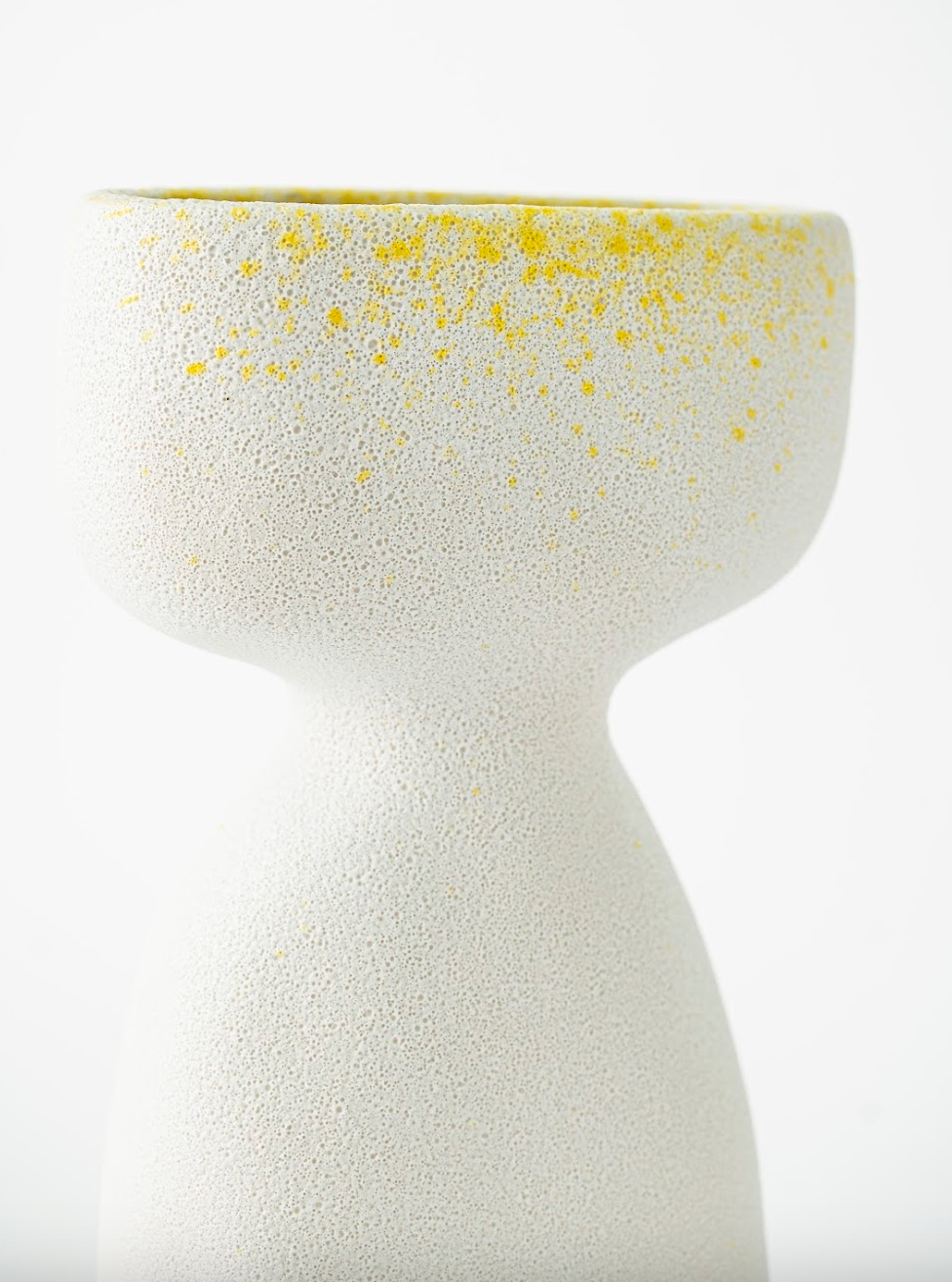 WIDE-OPENED MOUTH CERAMIC VASE - TALL