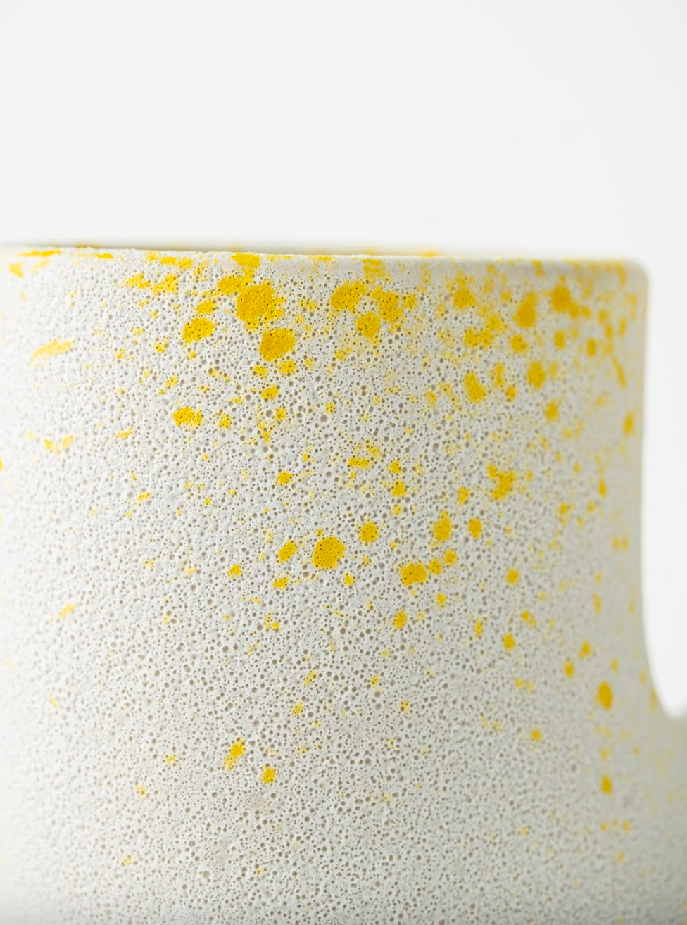 DOUBLE-TUBED CERAMIC VASE