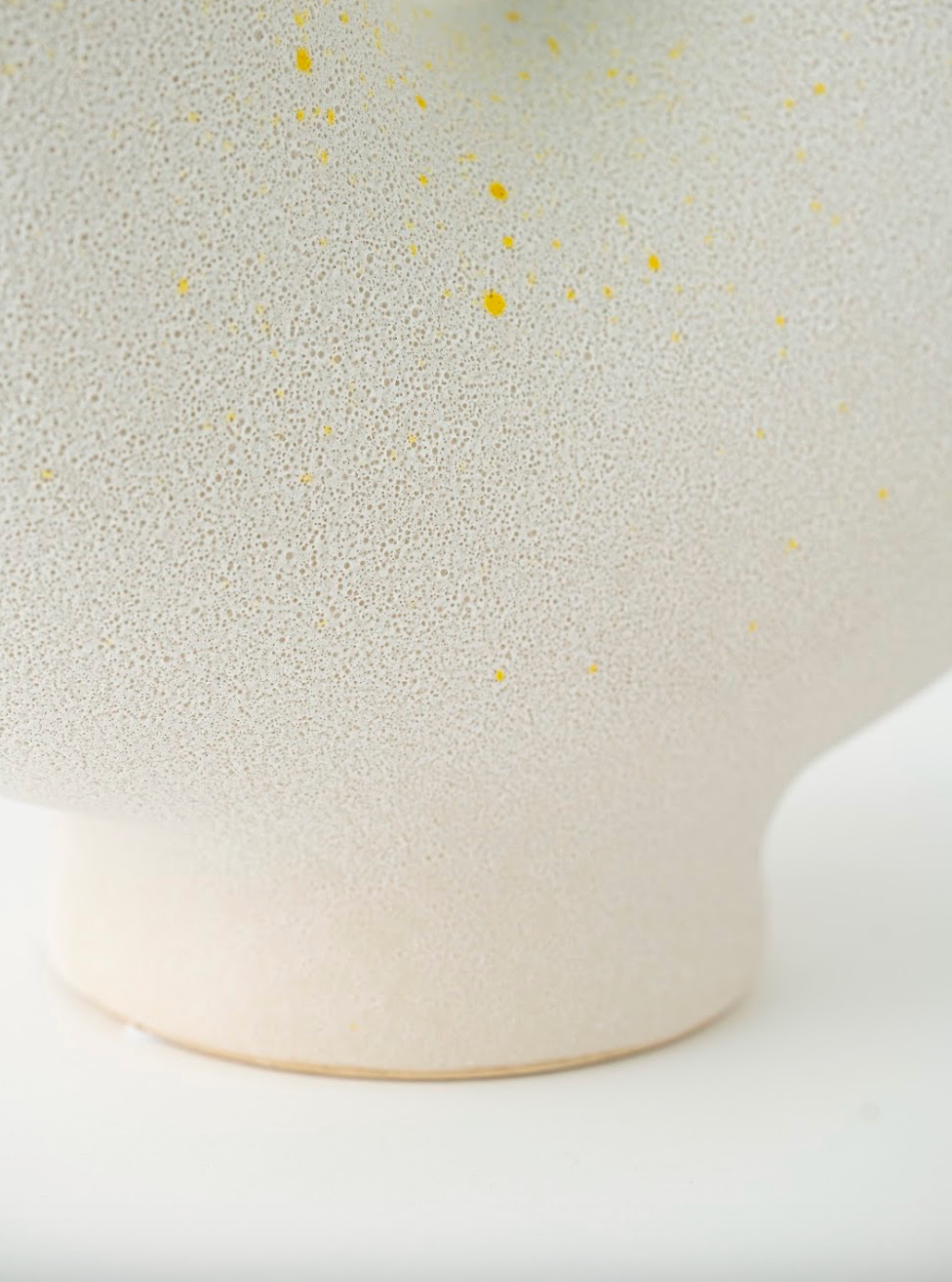 DOUBLE-TUBED CERAMIC VASE