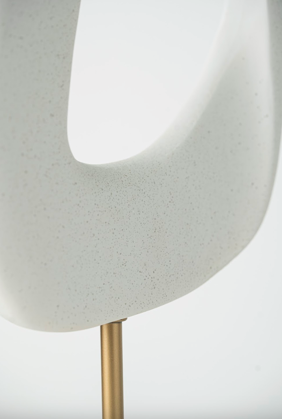 WHITE LEAF ORNAMENT - TALL